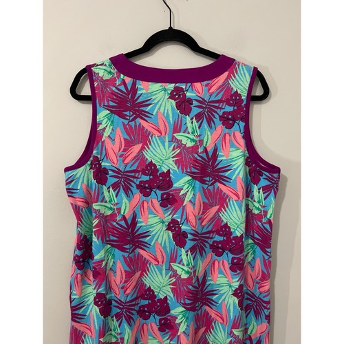 Lands End Kleid Damen Large Multi Cover Up Tropical Floral Print - Bild 6 von 13