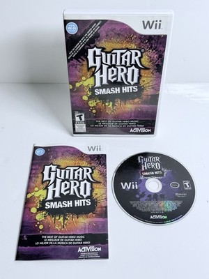 Guitar Hero Smash Hits (Nintendo Wii) Complete. Tested & Working.