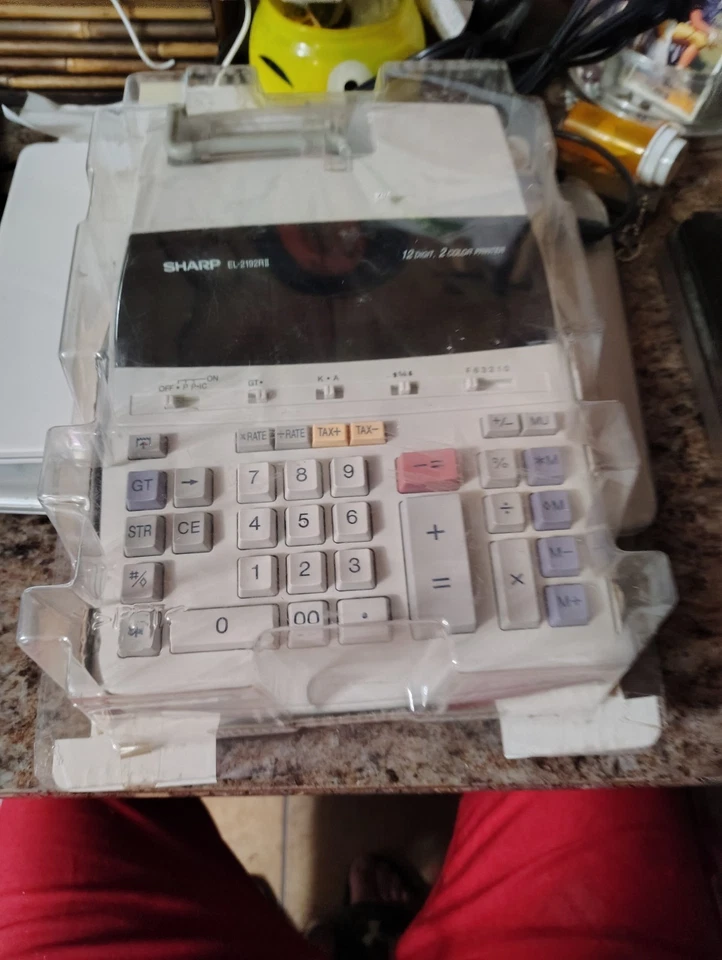 Sharp EL-2192RII 12-digit 2-Color Electronic Printing Calculator - 5D017793 - Image 4 of 4