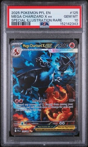 New ListingPokémon Mega Charizard X ex 125/094 Phantasmal Flames Holo PSA 10