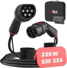 Mcevkeln Cavo Ricarica Auto Elettrica Tipo 2 22kw 32a| Trifase| 5metri Ev - Miniatura 1