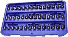 Astro Pneumatic 78142 42pc 1/4" Drive Low Profile Nano Impact Bit Socket Set NEW