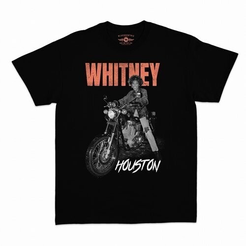Whitney Houston - Whitney Houston - Motorcycle - Heavy Cotton T-Shirt - Small Bl