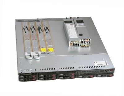 Supermicro SuperChassis CSE-113MFAC2-R804CB 1U Rackmount Servergehäuse komplett