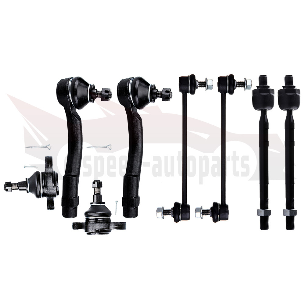 8pc Front Suspension Kit for 2005-2009 Hyundai Tucson - Ball Joints, Sway Bar Links, Tie Rod Ends