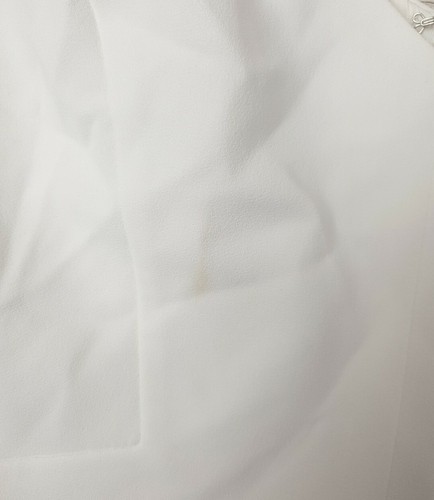 Vestido de Fiesta Hobbs Blanco Crepe Fit & Flare Plunge Sidonie Talla 10 UK/36 EUR - Imagen 4 de 16