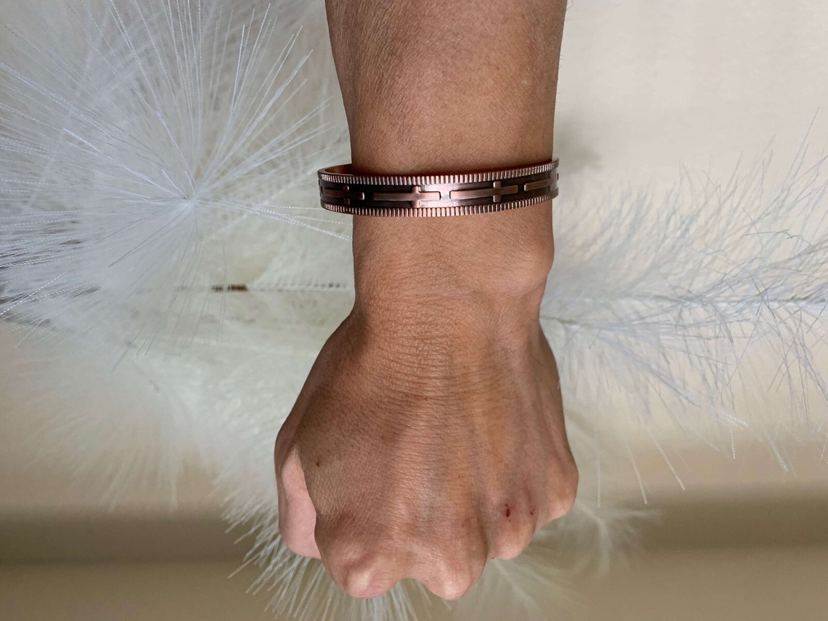 Cross Copper Magnetic Bracelet Bangle Renew Balance Energy