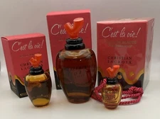 4 Piece C'est la vie Eau De Toilette Perfume 10ml 50ml Necklace + 100g Soap