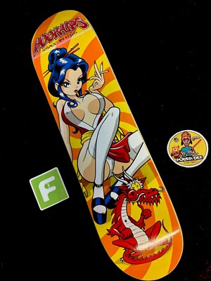 SUPER RARE 2000s OG Hook Ups Geisha 2 VINTAGE Skateboard