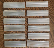 Miniature Corrugated Aluminum Sheets  12 Pieces  6" x 1.75"  Made in the USA
