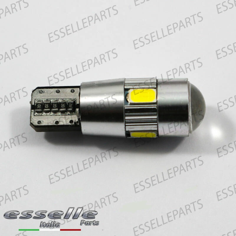 COPPIA LUCI DI POSIZIONE 6 LED CON LENTE FRONTALE FIAT 124 SPIDER 6000K BIANCO - Immagine 4 di 4