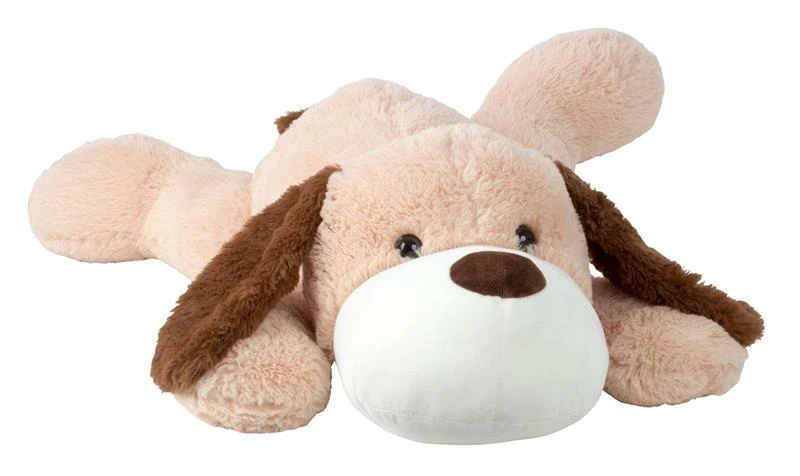 GESCHENKESTADL XXL Kuscheltier Hund 1 Meter liegend süsser weicher Plüschhund 100 cm Braun