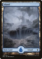 20 Basic Land - FULL ART - Island #259 - Battle for Zendikar - Magic MTG FTG