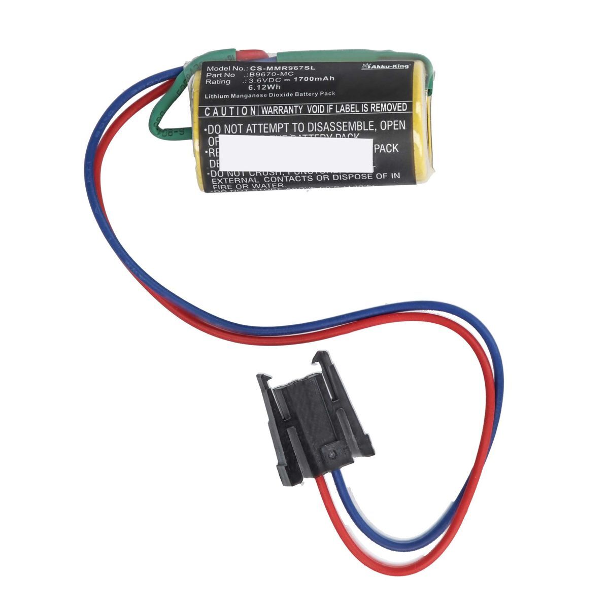 CS-MMR967SL Akku 1700mAh Für Mitsubishi A-Serie PLCs Und Robotersteuerungen