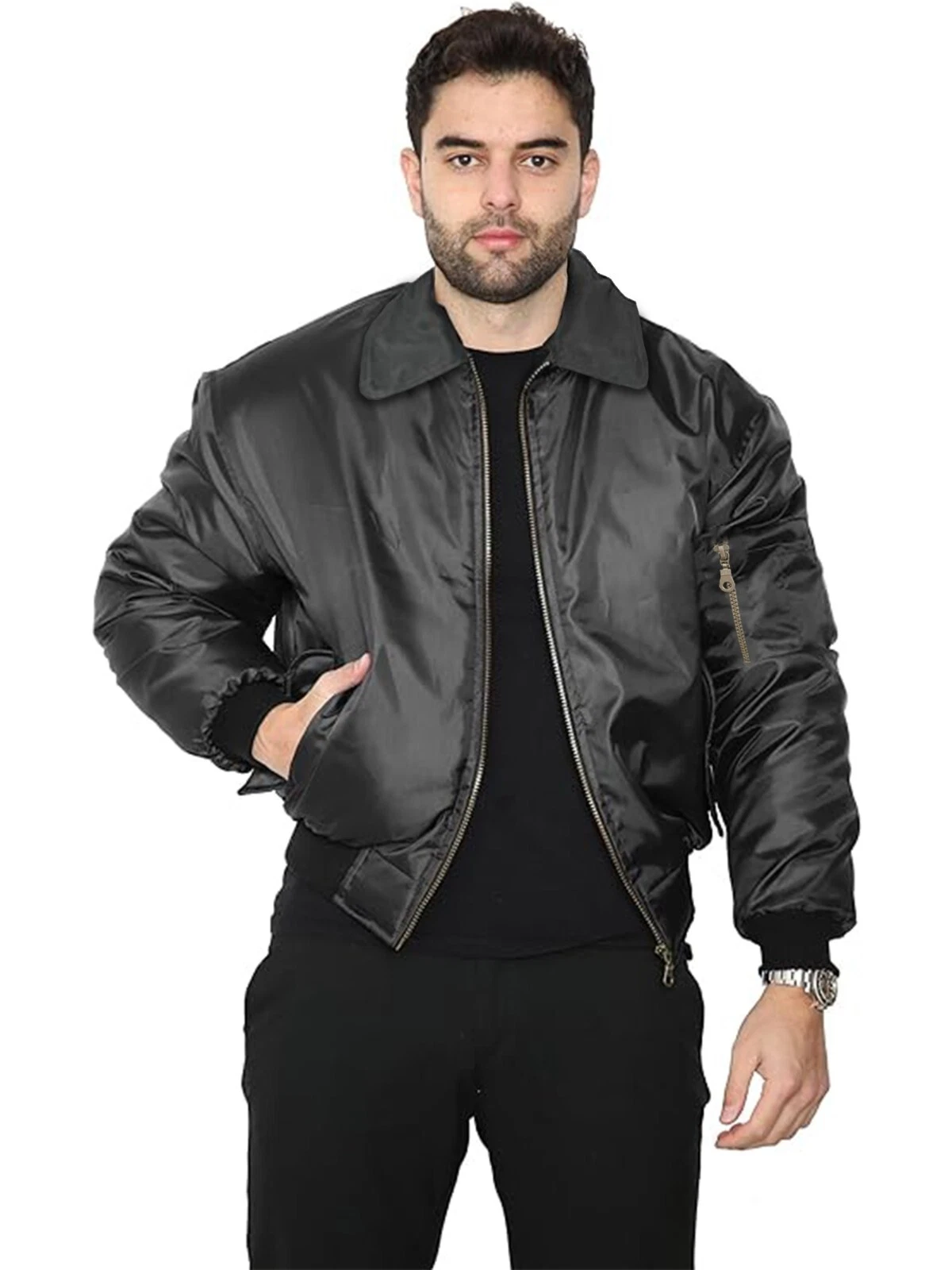 Mens MA2 Lightweight Bomber Jacket Flight Army Military Casual Retro Zip Up Coat
Opens in a new wind