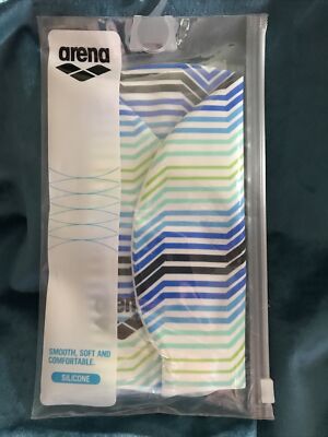 Arena Silicone Swim Cap Adult Unisex Multi Striped 1E368237 Kikko New