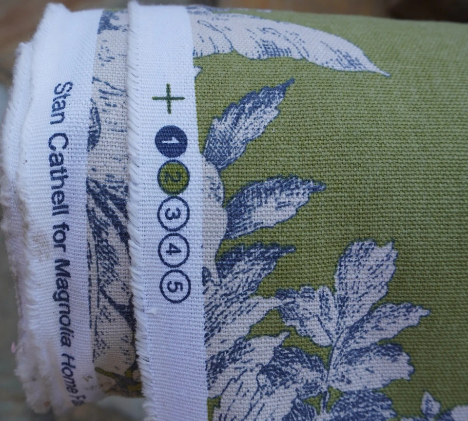 Tela Magnolia Home Stan Cathell Azul Verde Floral Botánica Tropical POR YARDA Foto 4 de 4