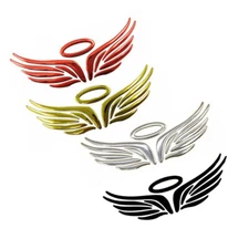 1x Wings Angel Aperture Emblem Car Body Trunk Door Side Sticker Decal Universal