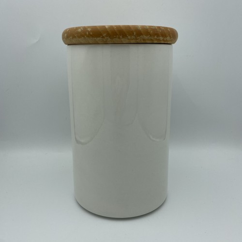 Portmeirion Pomona The Teinton Squash Pear 8" Wood Lid Canister England Preowned - Picture 3 of 7
