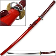 Kenpo Full Tang Blood Lust Katana 1045 HC Steel Japanese Samurai Sword Functiona