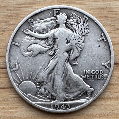1943-S Walking Liberty Half Dollar, Very Fine