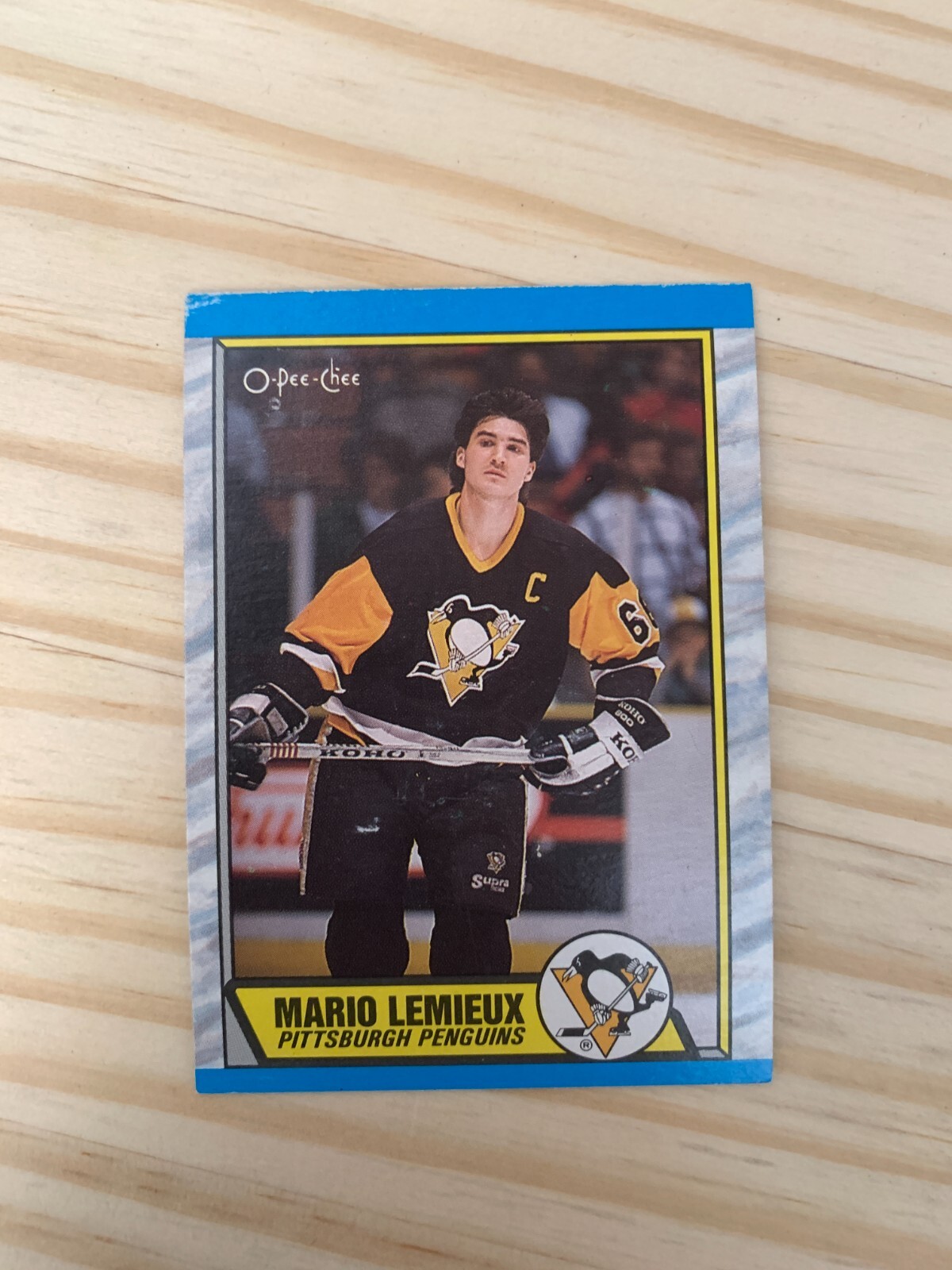 1989-90 O-Pee-Chee #1 Mario Lemieux - Pittsburgh Penguins