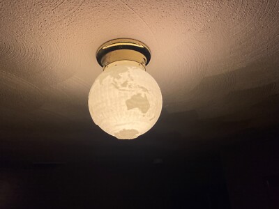 Globe Ceiling Light Cover w/ bright LED light (new glow in the dark option!)