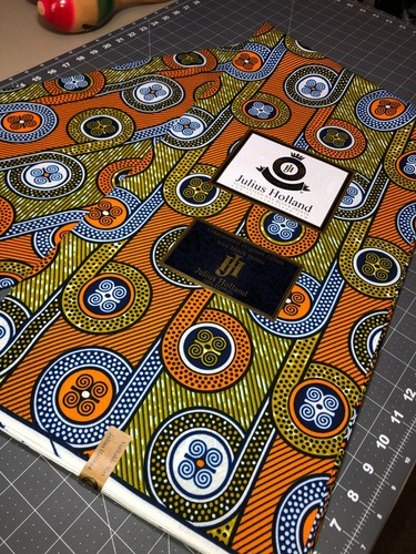 Julius Holland Bronze Circle Ankara West African inspired - Picture 4 of 12