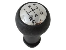 POMMEAU LEVIER VITESSE NOIR-CHROME POUR PEUGEOT 207 306 307 407 607 807 CITROEN