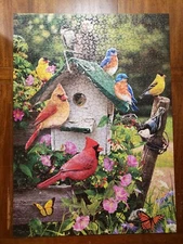 Cobble Hill Jigsaw Puzzle 1000 Piece Summer Birdhouse Complete Poster Included
