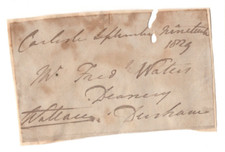 Thomas Wallace, 1st Baron Wallace Signed Envelope 1829 / Autographed Politician