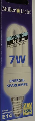 SALE Energiesparlampe MüllerLicht 7W | 11W | 15W | S:  E14 | E27 warmweiß 2700K