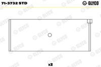 Glyco 71-3732 Std Pleuellager For Audi Audi (Faw) Donkervoort Seat Skoda Volvo
