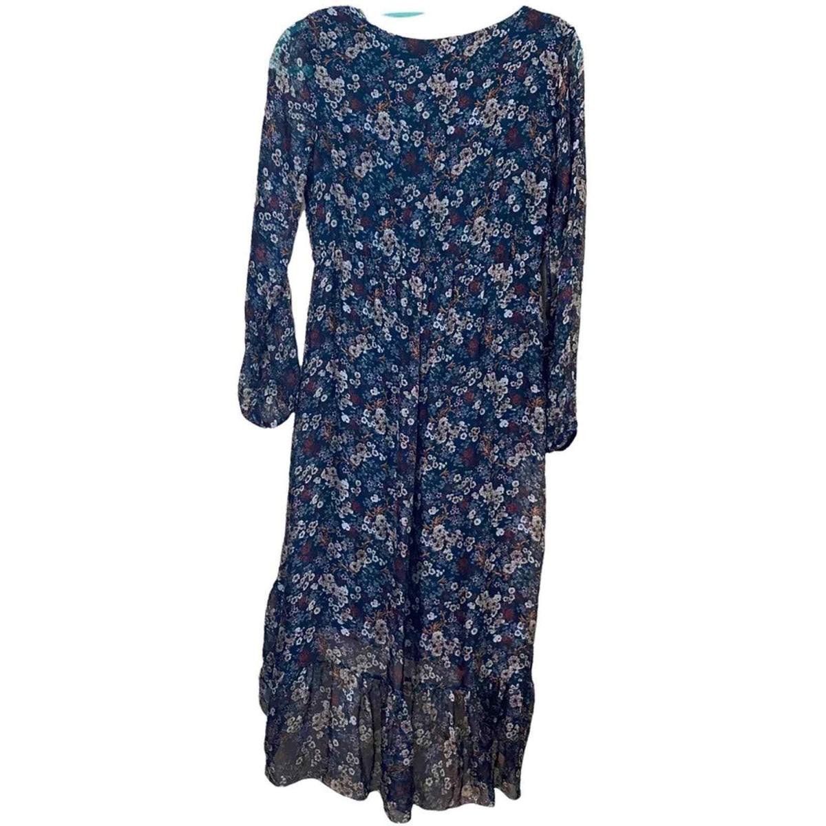 elena baldi silk dress Elena Baldi Dress Sz L Silk Blend Rope Straps Made in Italy Floral Lined