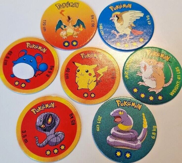 POKEMON 1999 ORIGINAL Tazos/Coin/Pogs VINTAGE - Choose a tazo in