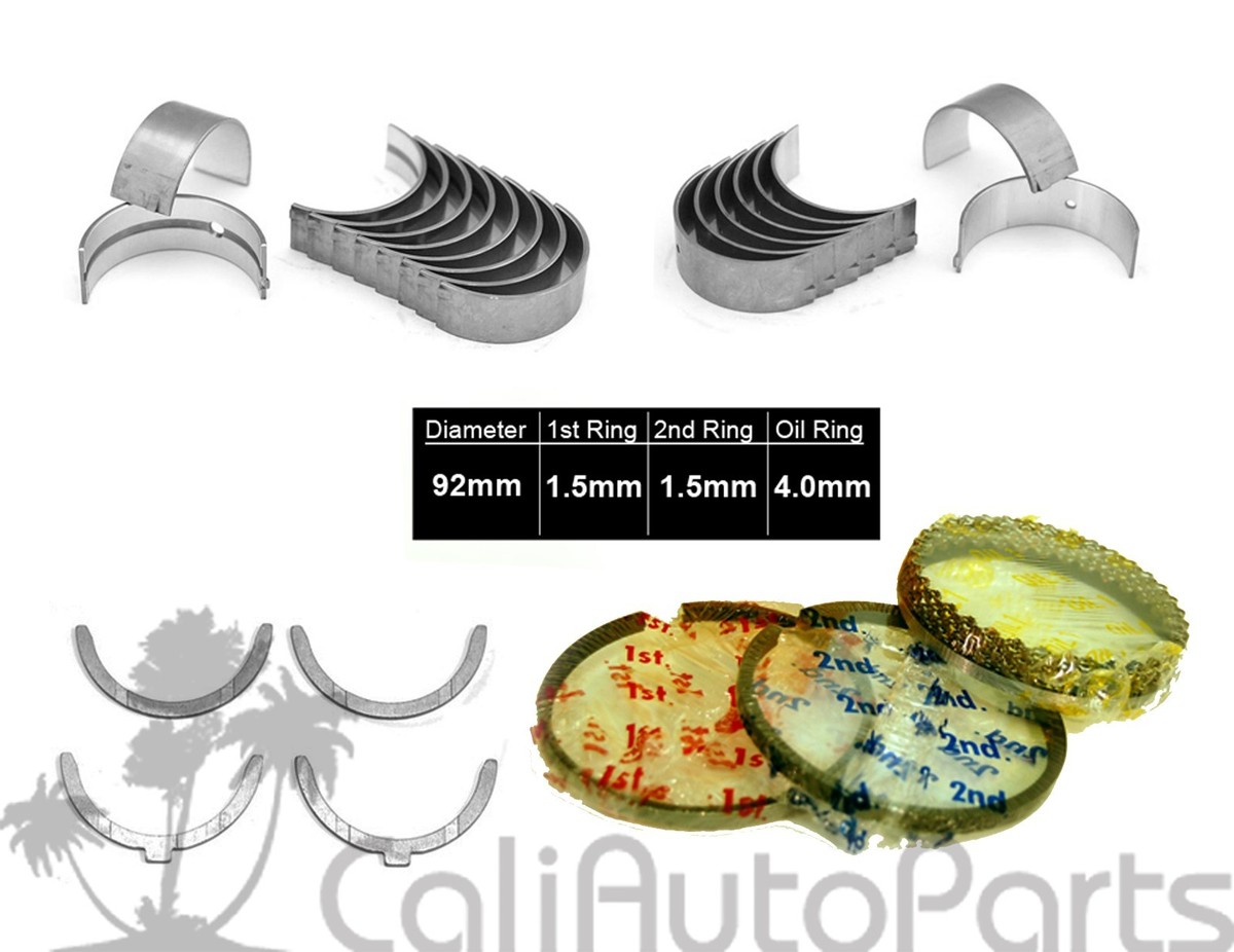 85-95 TOYOTA 4RUNNER 2.4L 22RE 22REC SOHC 8V RINGS MAIN ROD ENGINE