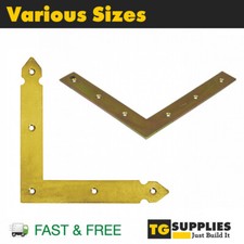 Heavy Duty FLAT Corner BRACKET L Shape Corner Repair Brace Mending Plate