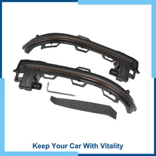 Pack (2) Door Rearview Side Wing Mirror LED Turn Signal Light for BMW X6 2015