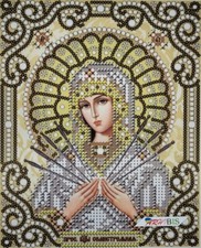 DIY Icon Mother of God Bead Embroidery Kit Icon Needlepoint gs-5012