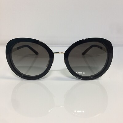 NIB Prada SPR54Y AAV0A7 Black Round Woman Sunglasses