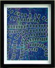 Tempe (20th) Acrylic - Abstract Composition - Signed (26)