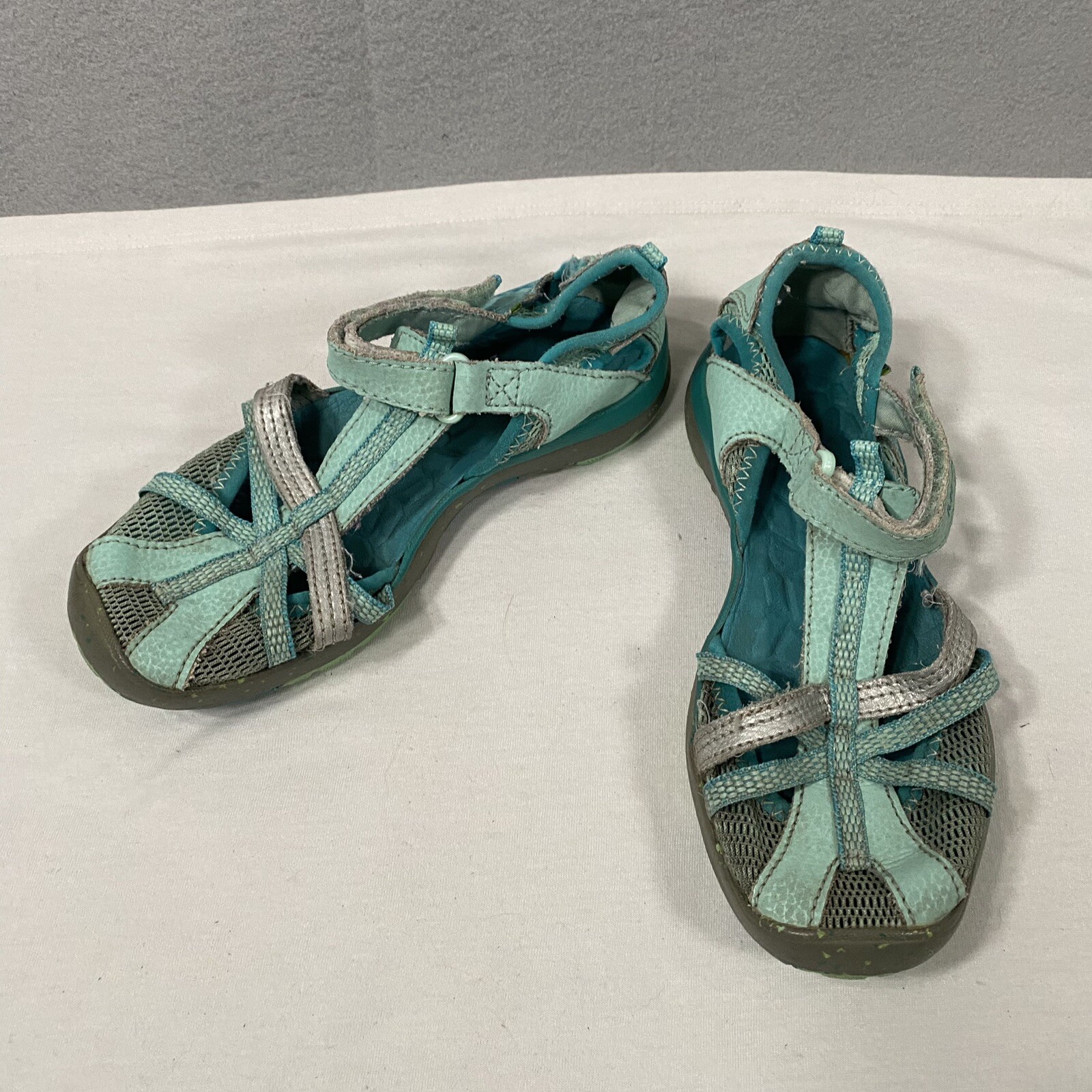 Sandali da acqua Merrell Hydro Monarch da esterno blu acqua acqua acqua acqua verde taglia 1 M