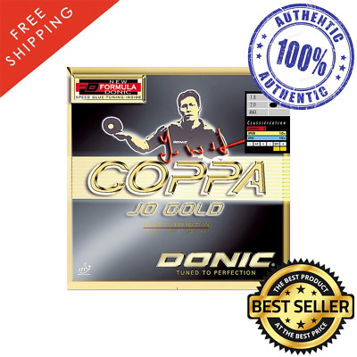Donic Coppa JO Gold Table Tennis & Ping Pong Rubber, Ships in 10 Business Days