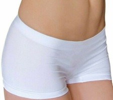 2pk Elastic Short Shorts Free Size WhiteMopas Women's