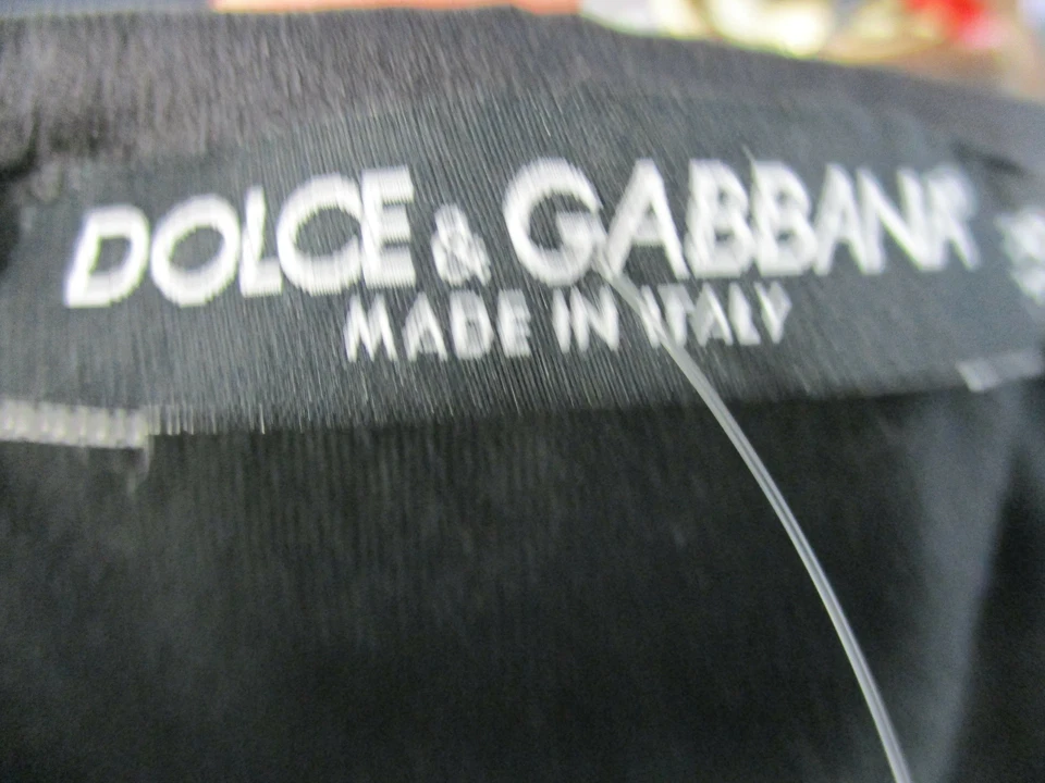 DOLCE & GABBANA Camiseta sin mangas con volantes delanteros algodón negro seda talla 38 Foto 4 de 4