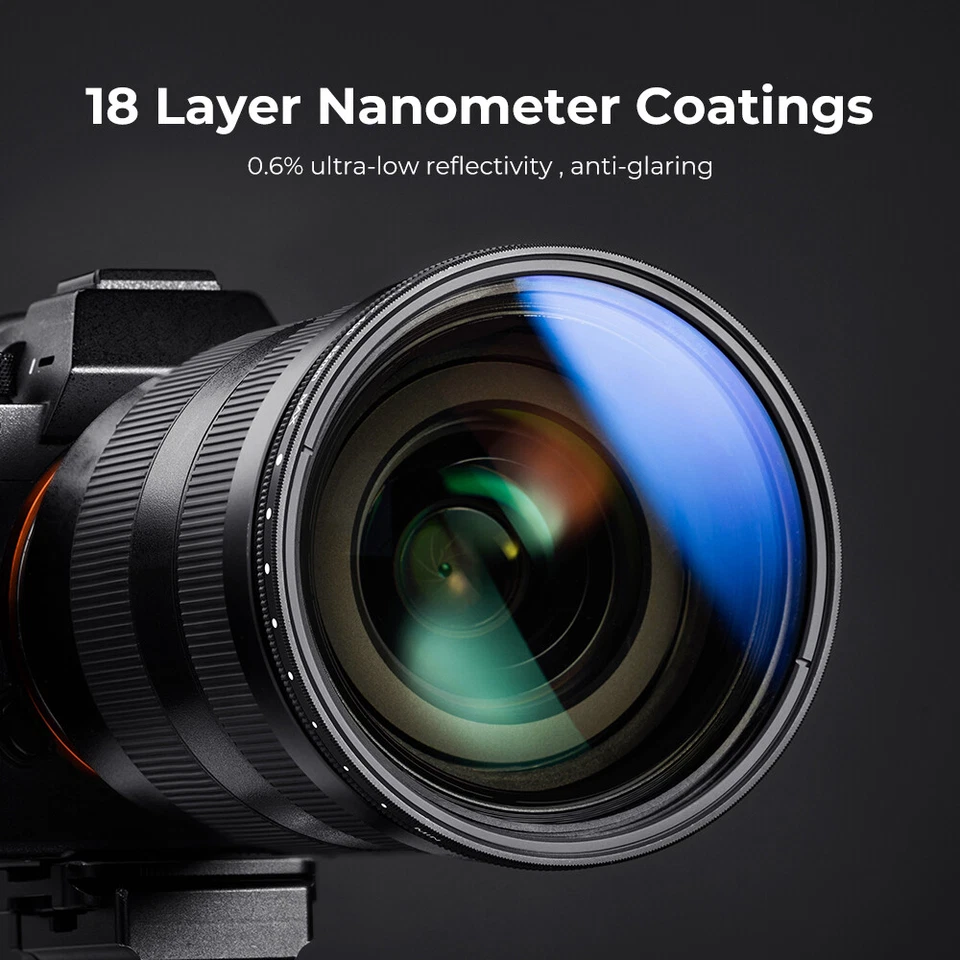 K&F Concept ND2-ND400 Filter Variable Neutral Density ND Adjustable NANO-B/K/X - Image 3 of 4