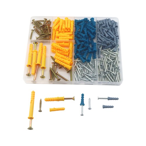 300PCS 5 Sizes Drywall Anchors and Screws Kit for Concrete Drywall Picture Frame - Picture 11 of 11