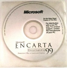 ENCARTA Microsoft  99 Computer Software Multimedia Encyclopedia  PC CD-ROM 
