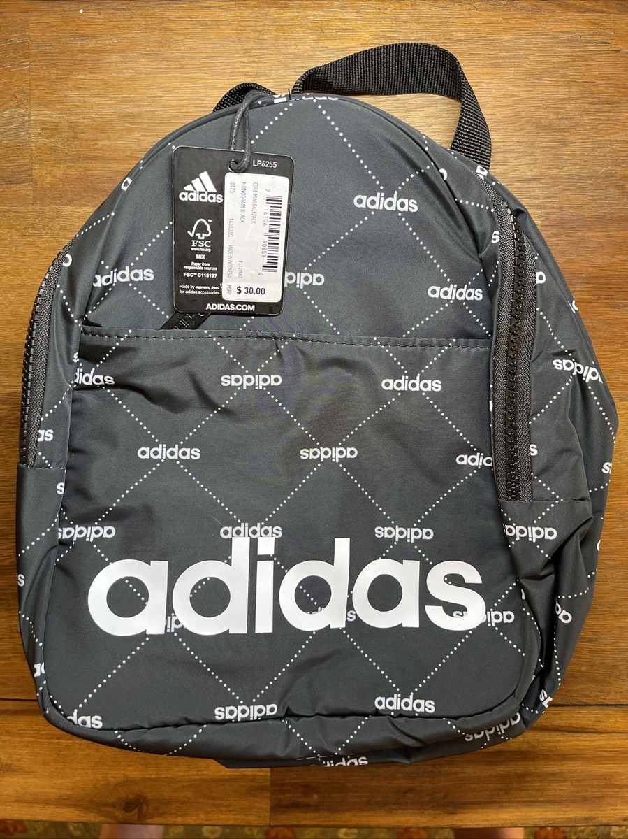 adidas core mini backpack black monogram Amazon.com | Original Base Backpack, Forum Black/White, One Size The main compartment comes with a mesh pocket and key fob to keep things organised adidas Trefoil Monogram Jacquard Mini