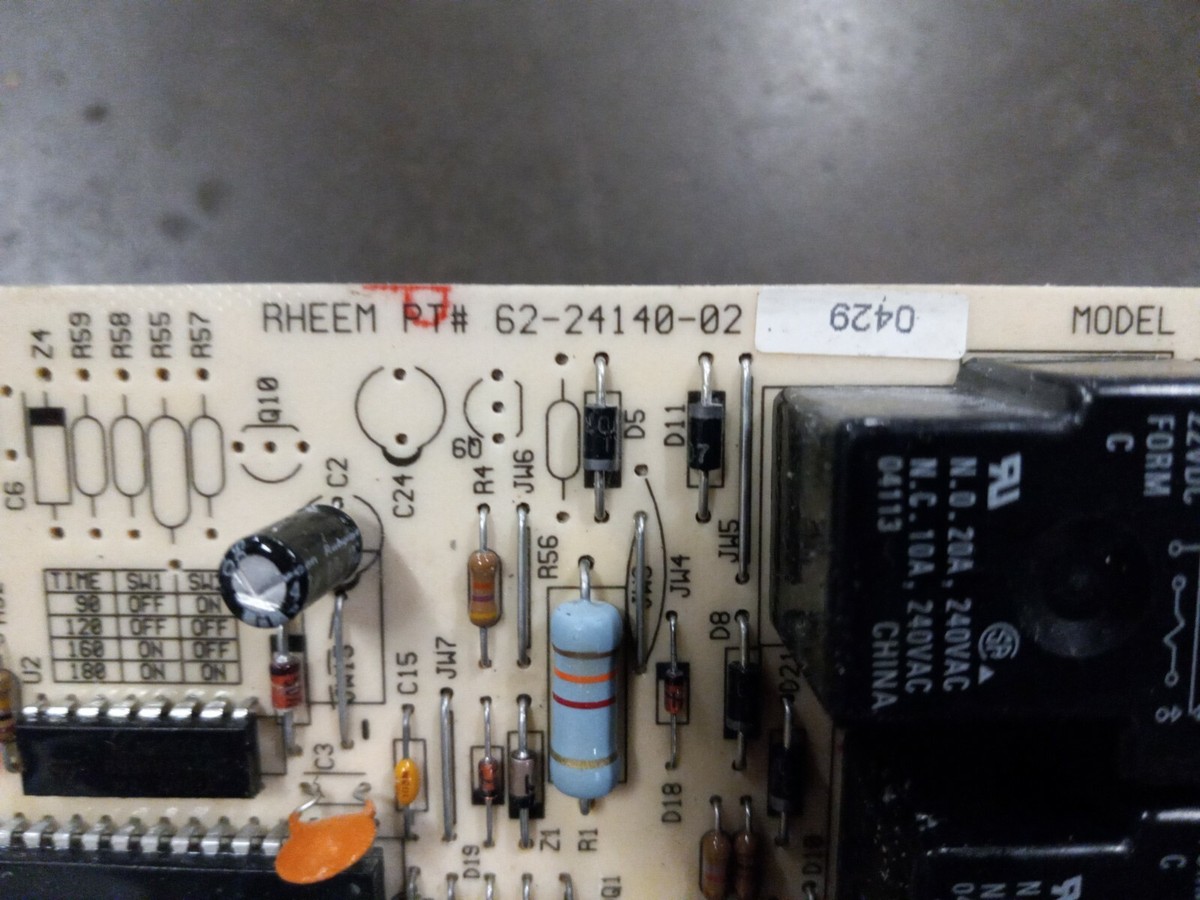 Rheem Ruud 62-24140-02 Furnace Control Circuit Board 1028-928 | eBay
